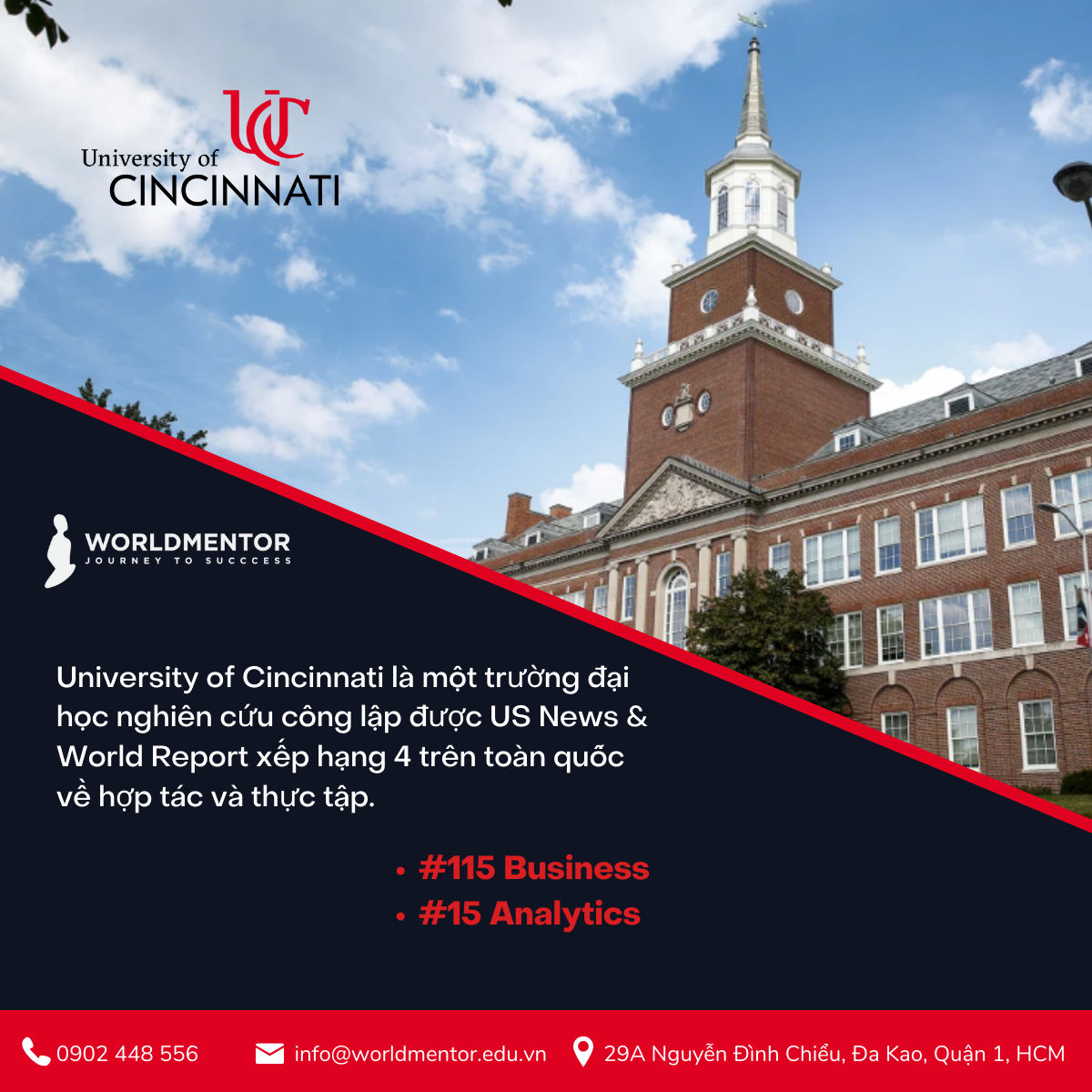 du học Mỹ ngành Kinh doanh tại University of Cincinnati