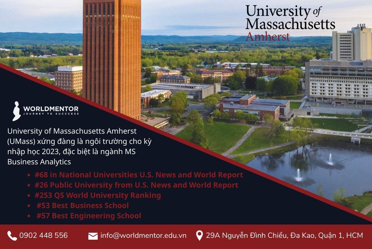 UMass Amherst - Đại học University of Massachusetts Amherst 2023