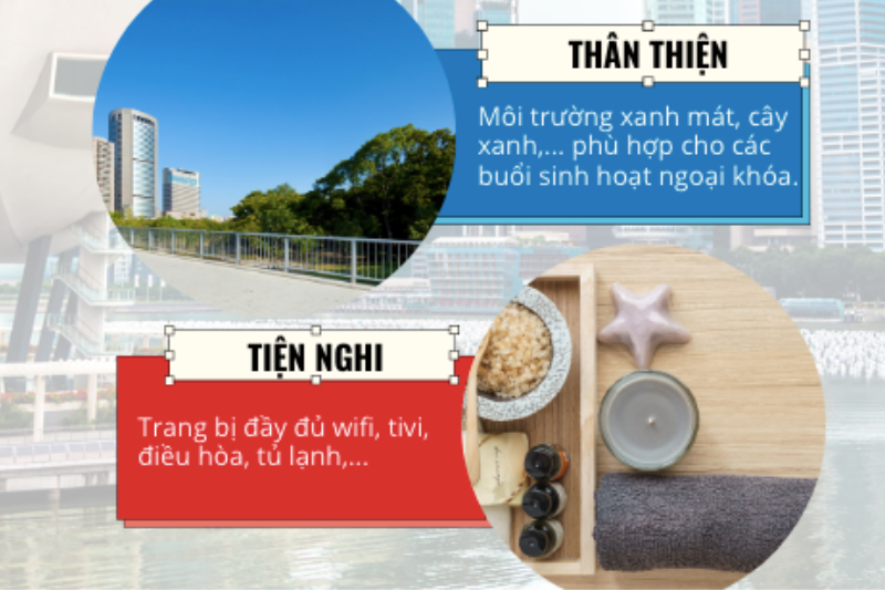 Du học hè Singapore học sinh ở tại khách sạn hoặc resort 4 sao
